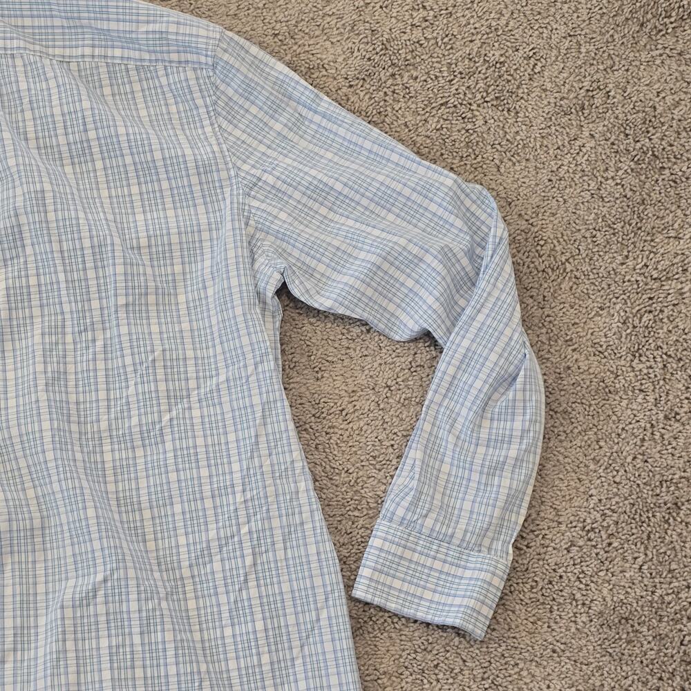 Vineyard Vines Whale Shirt Mens XL Extra Large‎ Blue Plaid Button Down Slim Fit - Picture 9 of 11